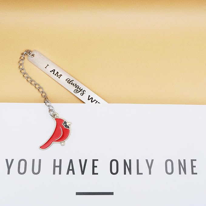 Cardinal Bookmark Gifts for Women Men Condolences Gift for Loss of Mother Father Lover Friend Grief Bereavement Sympathy Memorial Book Marker Cardinal Bird Remembrance Themed Funeral Baskets