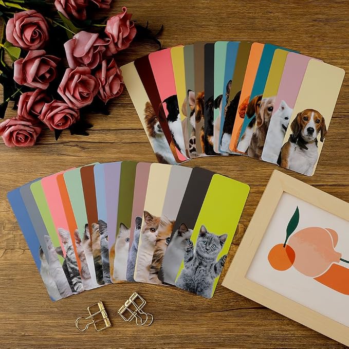 60 PCS Bookmarks, Cute Paper Bookmark for Kid Teens Women Men, Book Markers for Reading, Teacher Book Mark