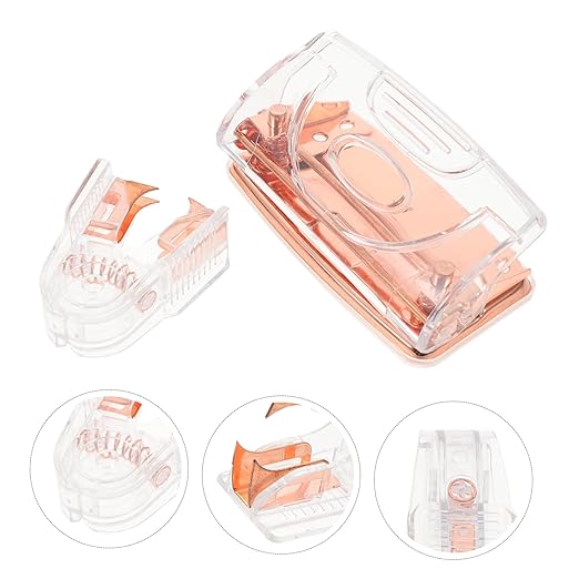 1set Cardboard Two Hole Puncher Staple Remover Transparent Office Supplies User-Friendly Design for Efficient Stapling Punching Stylish Versatile Tool for All Office Needs