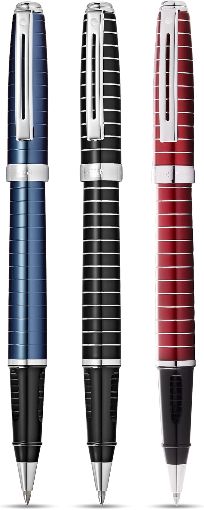 Sheaffer Prelude Merlot Lacquer w/Horizontal Line Engraving Rollerball Pen