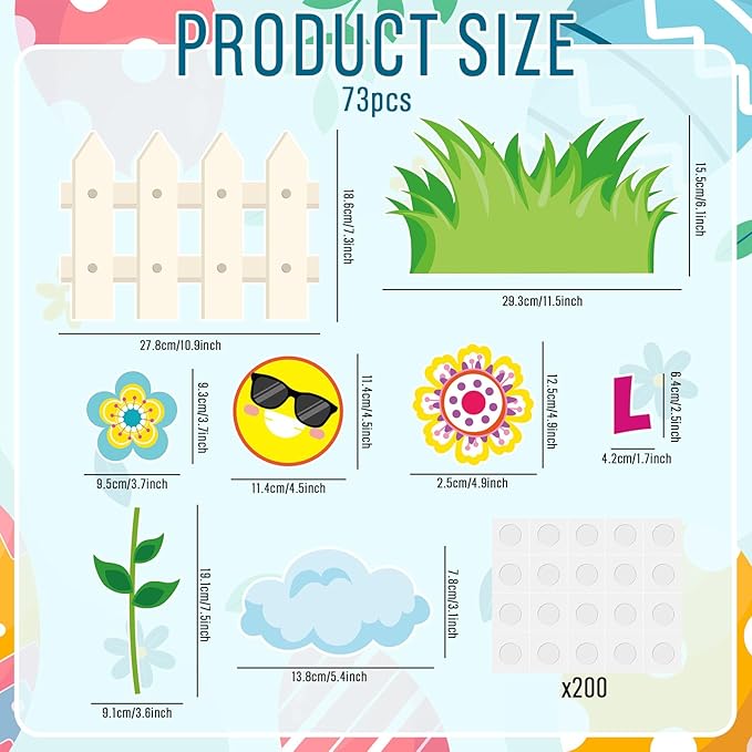 FYSUIMU 73Pcs Spring Classroom Door Decoration Bulletin Board Set Colorful Flower Blooming Growth Mindset Paper Cutouts for School Classroom Chalkboard Wall Door Photo Decor