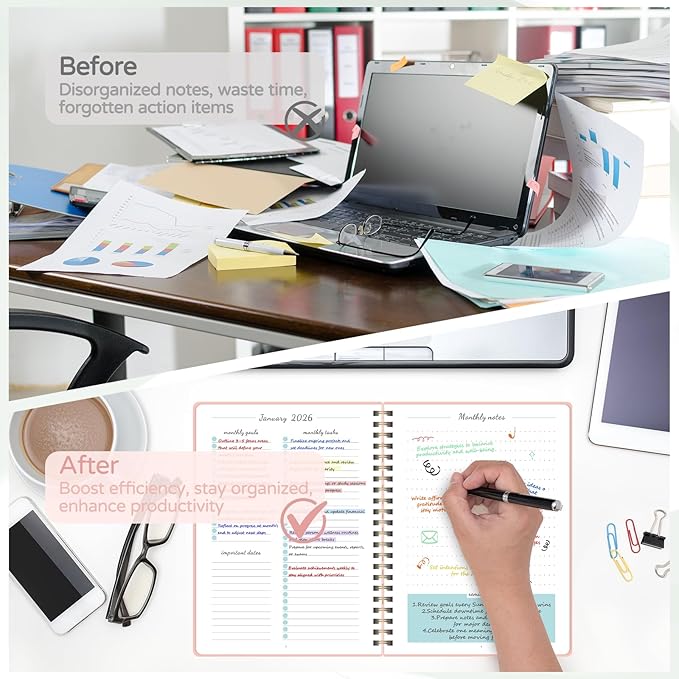 Monthly Planner 2026-2027, 2 Year Calendar 2026-2027 (Jan 2026 - Dec 2027), 7" x 10", 26-27 Monthly Calendar Planner, 24-Month Planning Book for Home School Office Supplies
