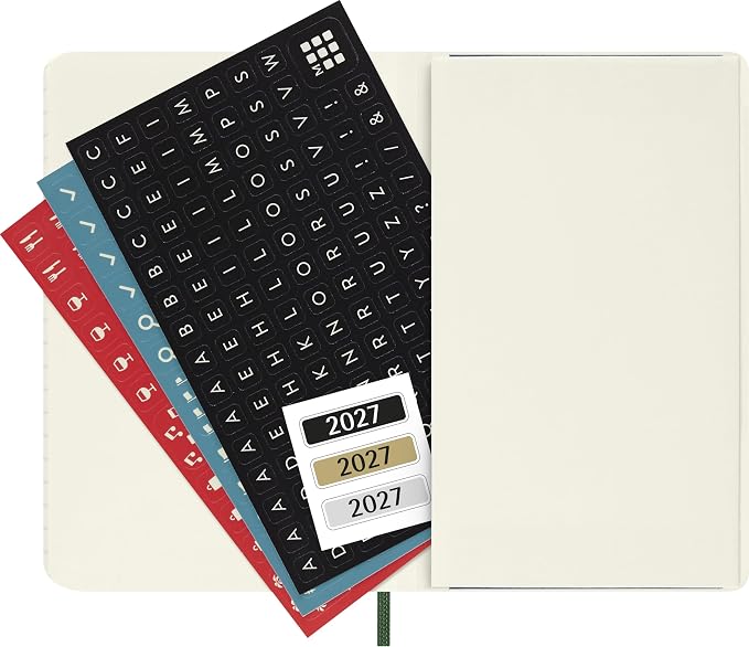 Moleskine Classic 12 Month 2027 Daily Planner, Soft Cover, Pocket (3.5" x 5.5"), Myrtle Green, 400 pages