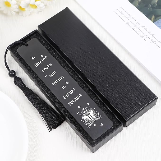 Metal Funny Bookmark Gifts - Smut Book Marks for Women Men Spicy Dark Romance Reading Accessories for Book Lovers Bookworm Friends Thanksgiving Christmas Graduation Gifts