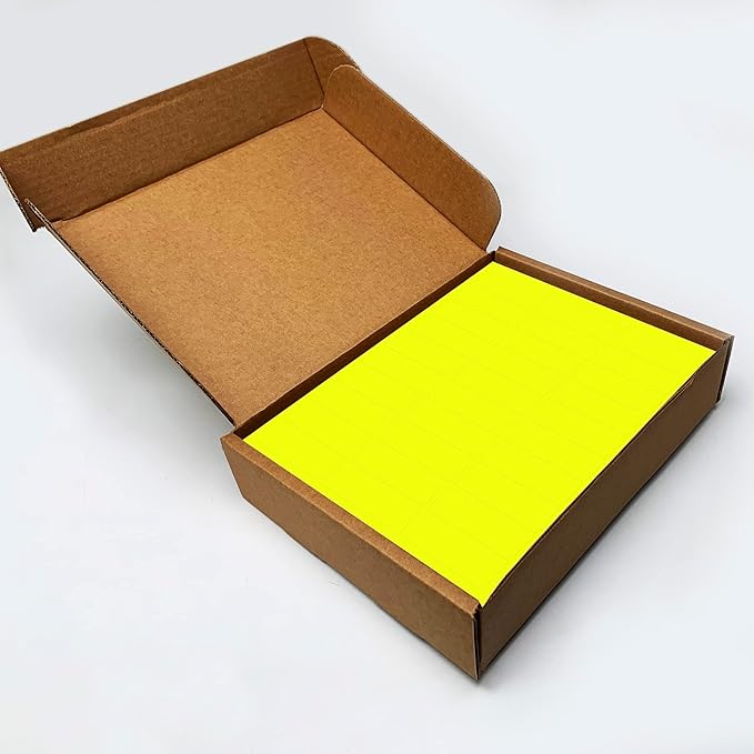 Blanks Labels Fluorescent Blue FBA & Mailing Labels from Blank Labels - 2-5/8" x 1" (2.625 x 1) - 30 Labels Per Sheet