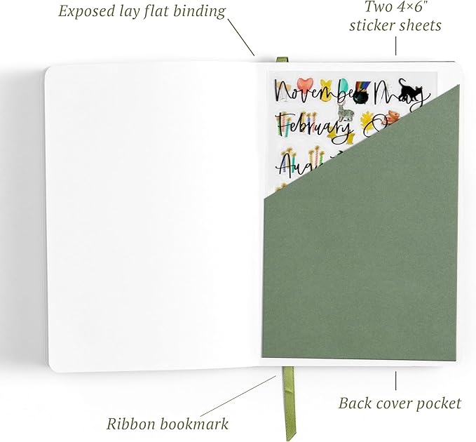1Canoe2 Clio Petite Mini Undated Planner Weekly and Monthly, Blank Dateless Planner, Calendar Monthly Planners, Cute Aesthetic Planners Undated