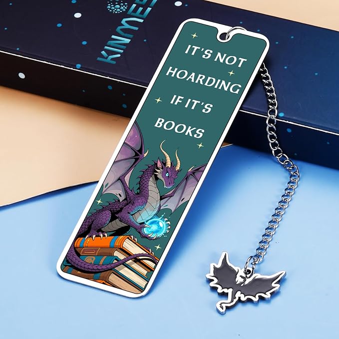Dragon Gifts for Women - Dragon Bookmark with Accessory for Book Lovers, Nerds, Bookish, Dragon Themed Gifts for Girls Boys Women Men, Christmas Birthday Book Club Gift Ideas, Book Accessories