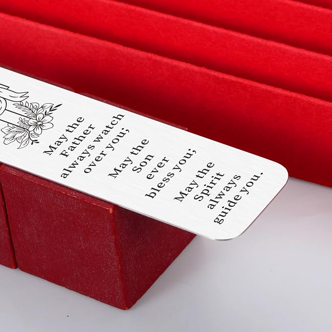 2026 Confirmation Gifts for Teenage Girls Boys Fathers Day Christian Bookmark for Men Baptism Bible Bookmark Catholic Confirmation Gifts for Goddaughter Godson Religious Bulk Gifts Birthday