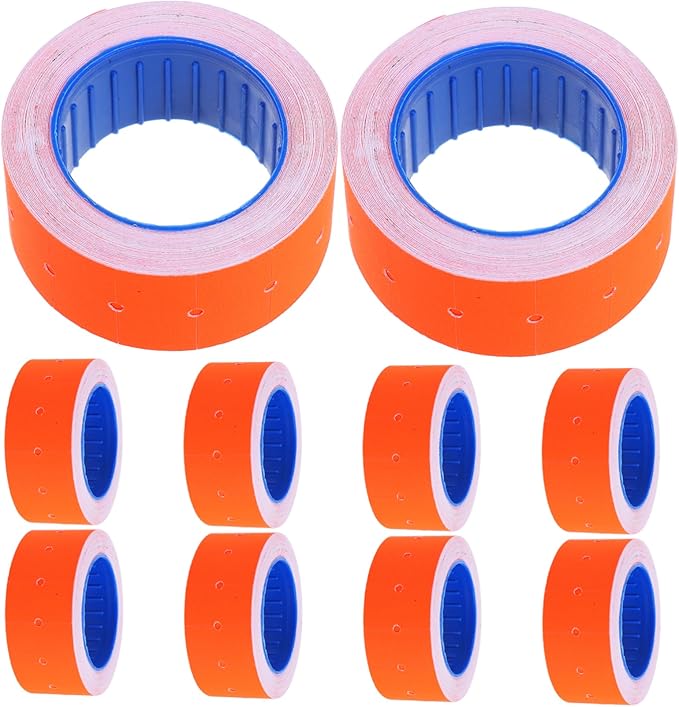 10 Rolls Pricing Label Stickers for Tag with Strong Adhesion Visibility for Retail and Office Use Reliable Tag Paper for Efficient Organization