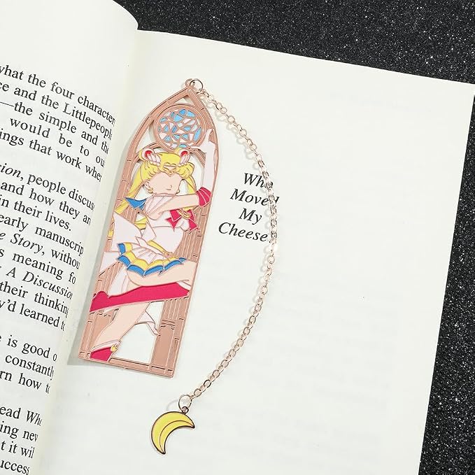 5 Style Anime Magical Girl Book Marks - Metal Bookmarks Gifts for Fans, Lovers, Students, Men, Women, Birthdays, Christmas, Valentine, School Supplies Book Accessory (Color Girl)
