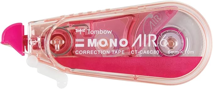 Tombow 68695 MONO Air Correction Tape. Easy to Use Correction Tape for Instant Corrections