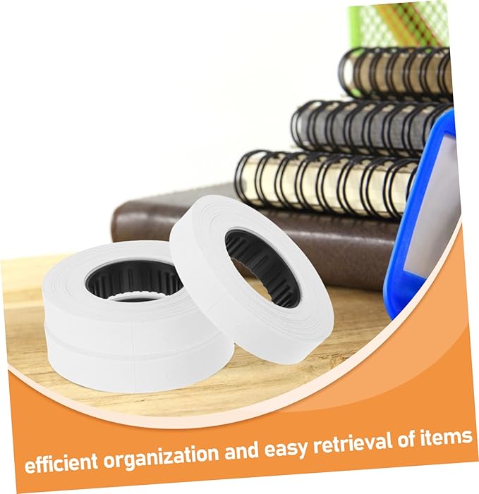NUOBESTY 6600 Price Labeler Paper Roll 10-Pack Double Row Pricing Labels for Price Tagging Compatible Pricing Machines for Retail and Office Use
