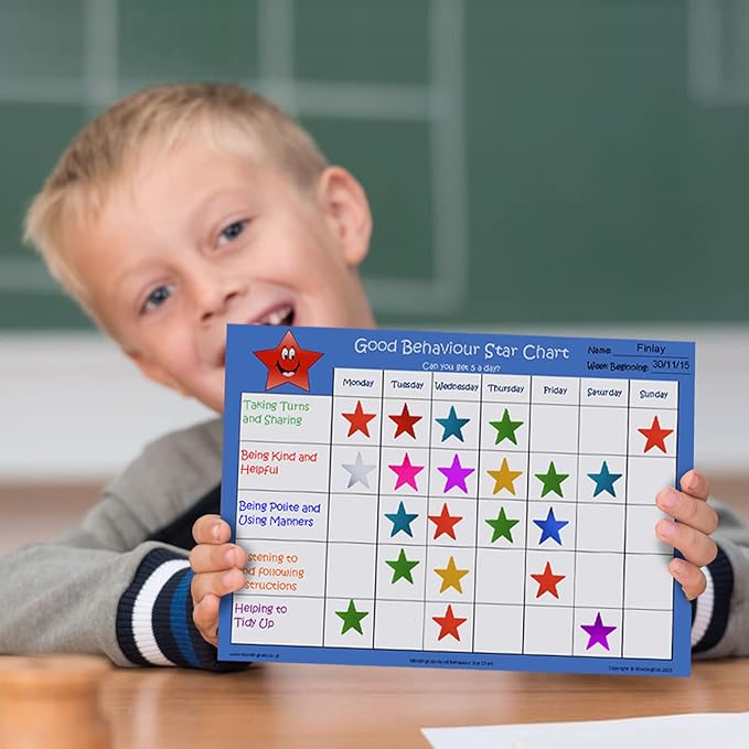 Star Metallic Stickers, 2520 PCS, 0.6" Foil Stars for Kids Reward & Behavior Chart, School & Classroom Supplies, DIY