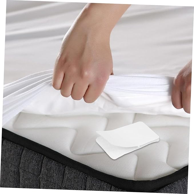 Amosfun Strong Adhesive Hook and Loop Strips for Non-Slip Sofa Cushion Fixing 5PCS Double-Sided Sticky Tape for Carpet and Furniture Household Use Sturdy Plastic Material