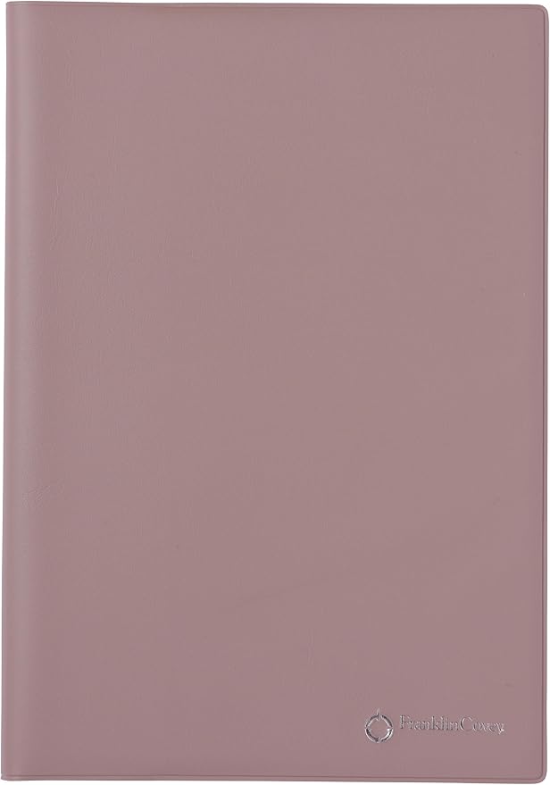 B6 Franklin Planner Organizer, One Page Per Day, Nuance Colors, Begins January 2025, Soft Gray (86316)