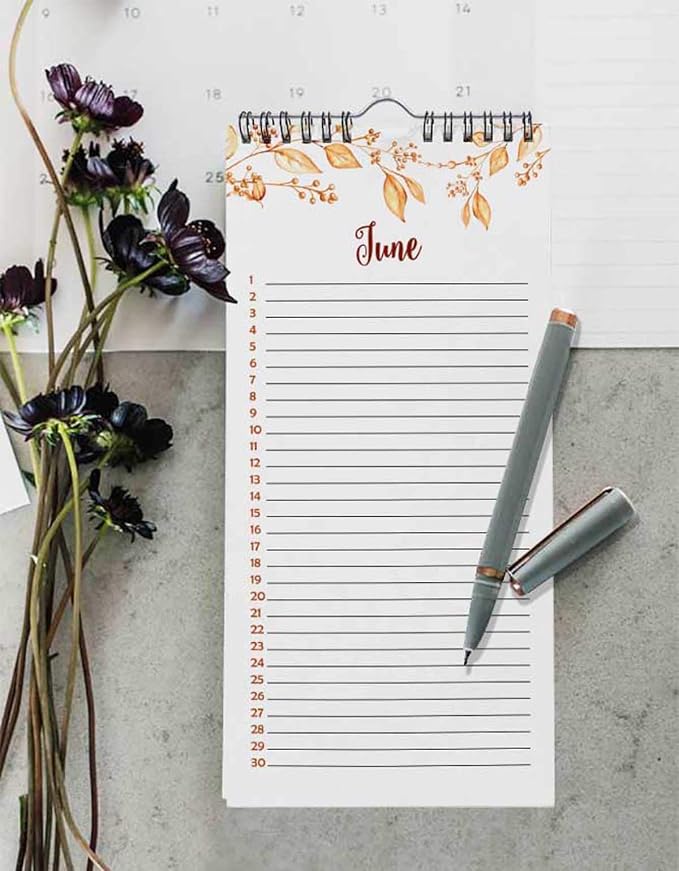 Leaves Perpetual Calendar Birthday Wall Hanging Anniversary Special Event Reminder Calendar Book Journal Stationary Wall Hanging Birthday Gift Card Planner Organizer