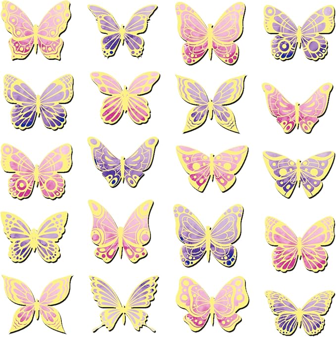 TaoBary 40 Pieces Butterfly Magnetic Bookmarks Cute Magnet Page Markers Bulk Foldable Page Clips for School Students Teachers, Book Lovers, Classroom Gifts, Women Office Reading(Novel)