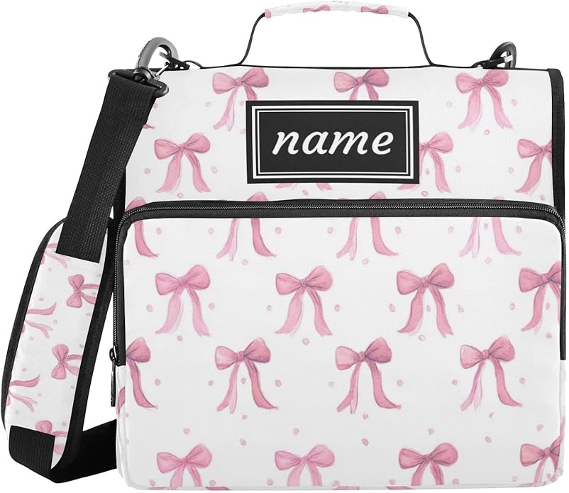 Kcldeci Zipper Binder Organizer 1.5inch 3 ring binder Bag for School and Office Expanding File Folder