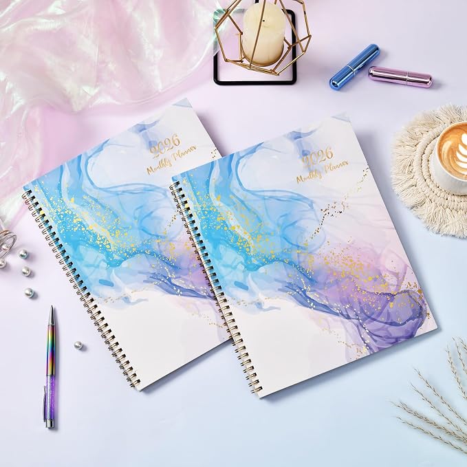 2026-2027 Monthly Planner - 2026 Planner from Jan. 2026 - Dec. 2026, Monthly Calendar 2026 With Tabs, Inner Pocket, 8.5'' x 11''