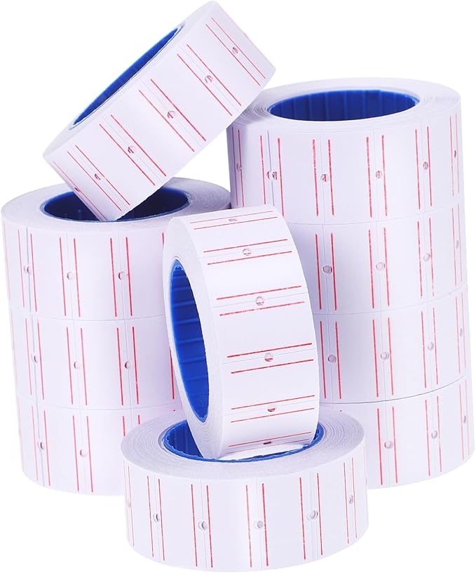 OSALADI 10rolls Paper Stickers Single Row Printing Sticker for Crochet Jewelry Pricing Small Business
