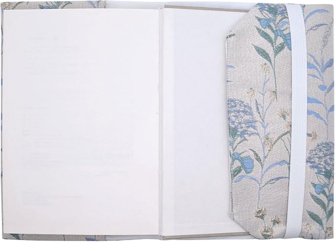 BLBMH 6x9 Bible Book Cover for Women, Non-Stretch Fabric Protector for Paperback, Soft Cloth Sleeve with Bookmark for Journals Notebooks | Privacy Reading Gift - Dandelions Blue