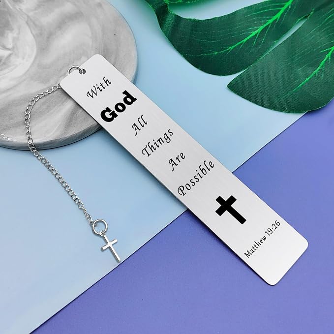 Christian Bookmark Christian Gifts for Women Faith Religious Gifts Bookmark Christian Inspirational Gifts for Women Mom Daughter Religious Birthday Gift Bible Verses Baptism Gift for Book Lover
