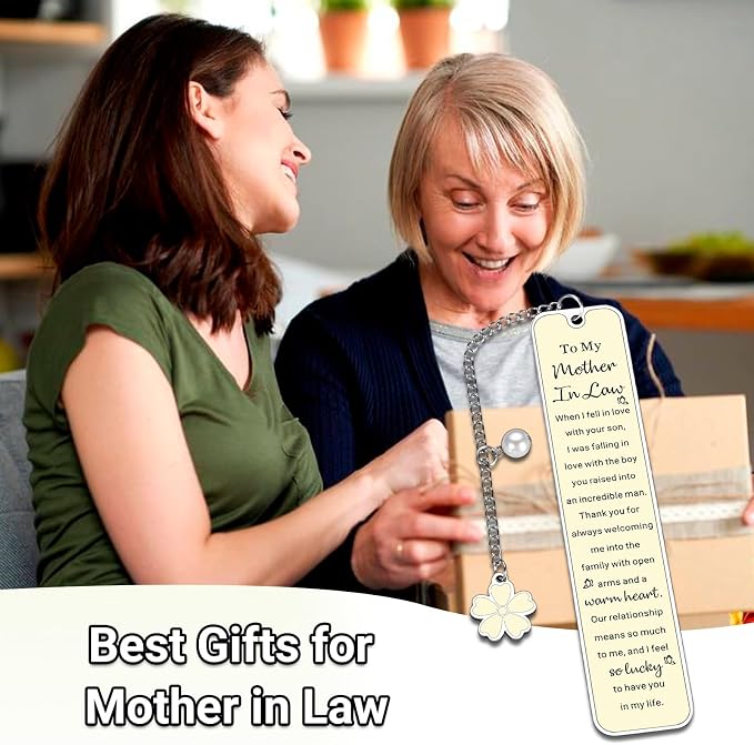 Mother in Law Mothers Day Birthday Wedding Gifts Future Mother in Law Birthday Gifts Metal Bookmark Mothers Day Gift for Mom in Laws Bookish Gift for Motherr in Laws Bookmarks for Book Lovers Women