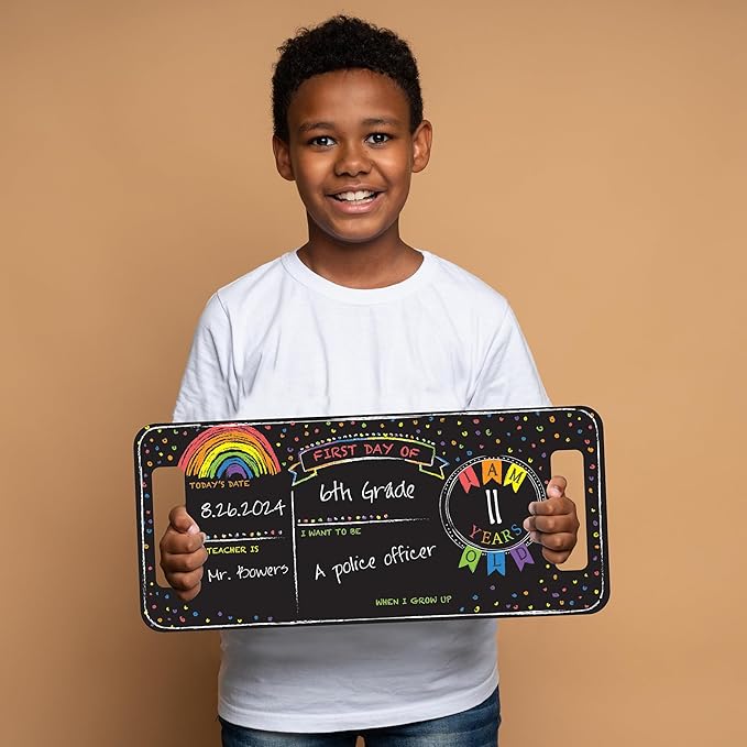 RoomMates First/Last Day of School Rainbow Chalkboard, RMK5369CB