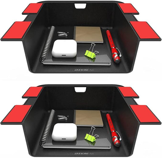 Elevation Lab Elevation Shelf (2 Pack) - The Original Under Desk Storage Shelf/ Organizer | for Adjustable Stand Up Desks, Workstations, Gaming, Desk Accessories