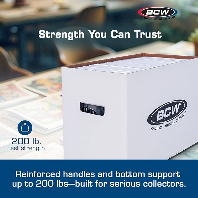 BCW Magazine/Document Storage Box 5-Pack | Durable Cardboard Filing Box