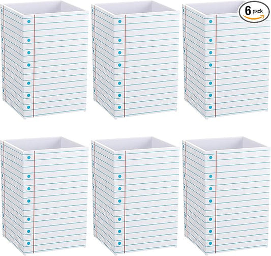 6 Pcs Notebook Classroom Decor Classroom Magnetic Storage Boxes Magnetic Storage Containers Plastics Pen Holder for Refrigerator Whiteboard Home Office School Organizer Supply
