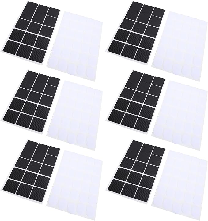Oumefar 10 Sets Blackout Curtain Adhesive Strip Strong Fastener Tape Versatile Multiuse Adhesive for Home Office Nylon