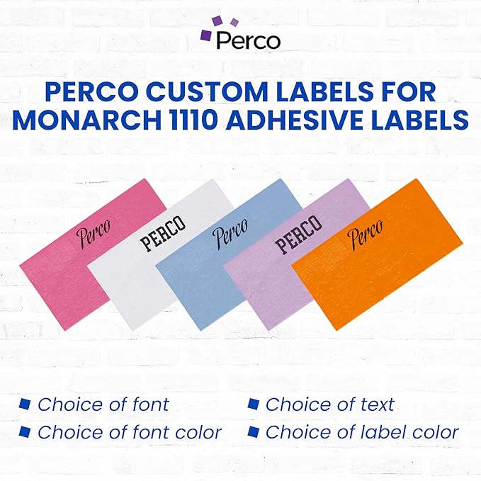 Custom Price and Date Labels for Monarch 1110 Guns - Choose Color, Font and Imprint - 1 Sleeve, 17,000 Labels
