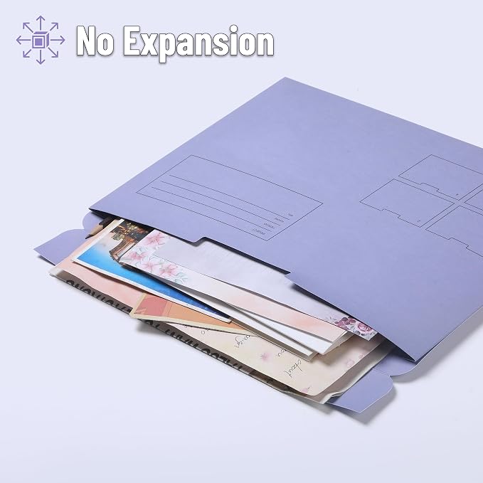 Mr. Pen- Paper Pocket File Folder, 6 Pack, Assorted Colors, Letter Size, File Jacket Flat Folder, for School, Office, Buisness Home