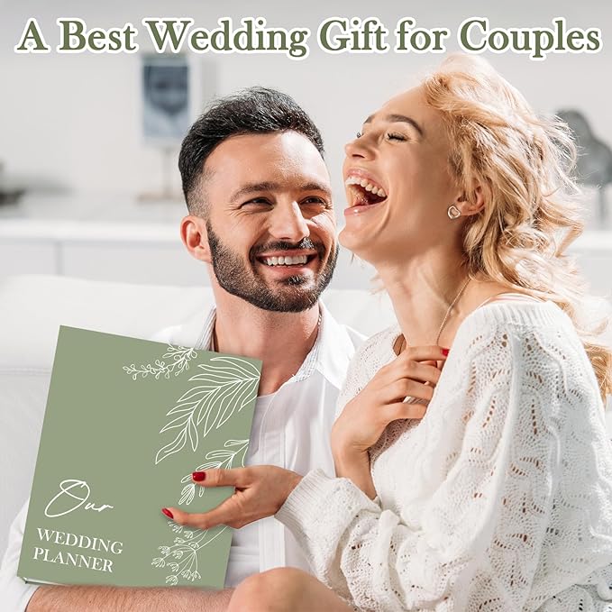 Wedding Planning Book and Organizer for Bride Newly Engaged Couples 222 Pages Bridal Wedding Planner Organizer Notebook with Sticker Checklists & Calendars for Bride To Be