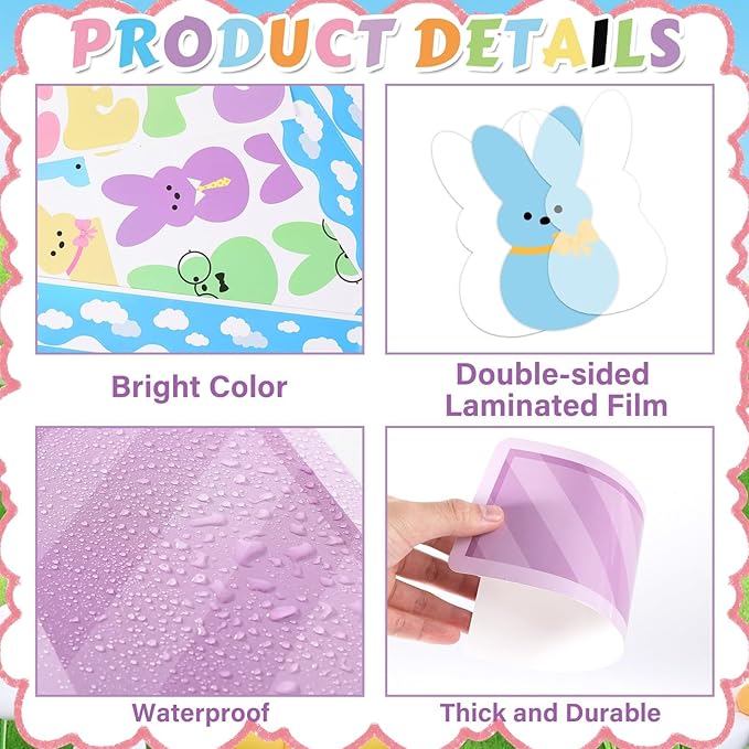 Easter Christian Bulletin Board Set Jesus Loves All His Classroom Decorations Bunny Cross Eggs Religious Bulletin Board Cutouts for Easter Spring Sunday School Church Chalkboard Decor Supplies