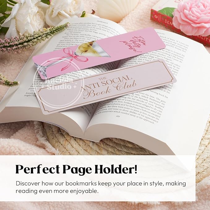 KACIOLA STUDIO 100PCS Bookmarks for Women, Bow Theme Paper Bookmarks Bulk 6" x 2" Cute Book Marks for Reading Booklovers Students Schools Gifts (Bow)