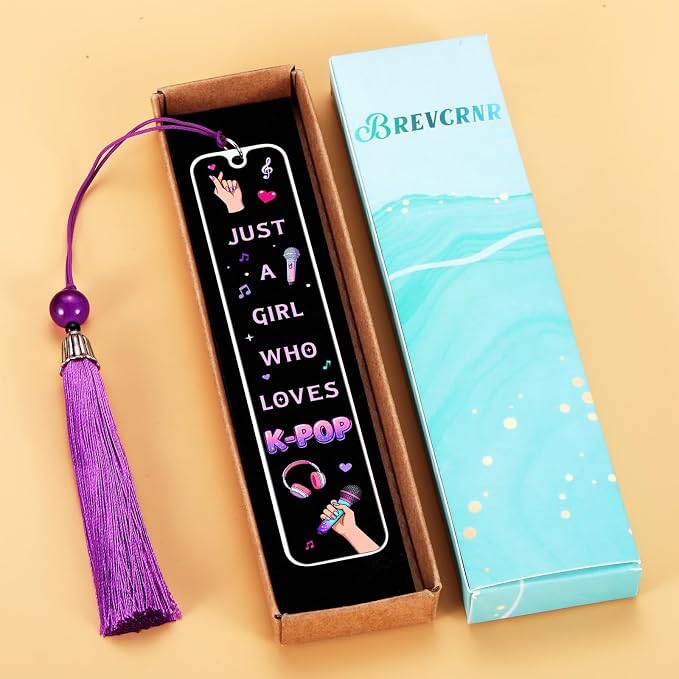 Kpop Bookmark Gifts for Girls, Kpop Graduation Merch for K Pop Music Lovers, Music Gifts for Women, Korean Drama Bookmark for Fans Lovers Singers, K-pop Graduation Stuff, K-pop Birthday Decorations