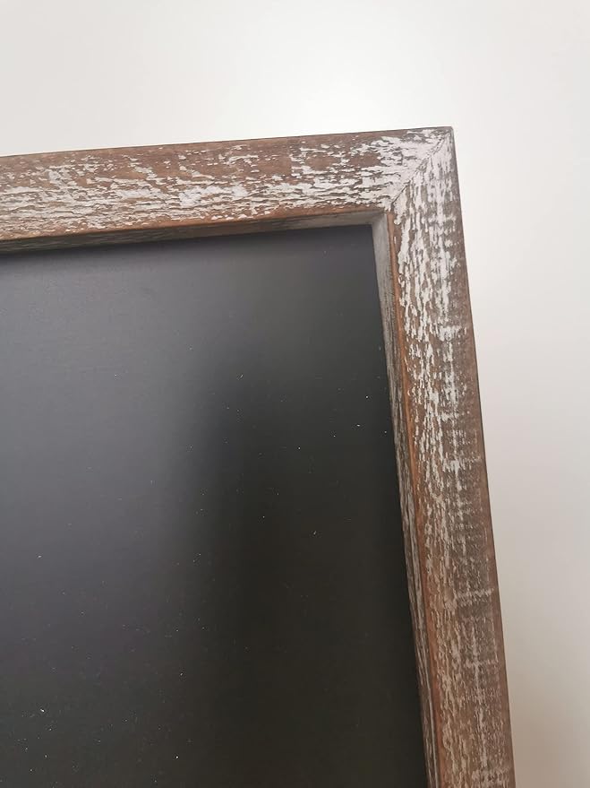 16''x12'' Wood Framed Chalkboard for Wall Home Decorative Chalk Board for Shool,Office,Wedding and Menu. (Brown, 11''x11'')