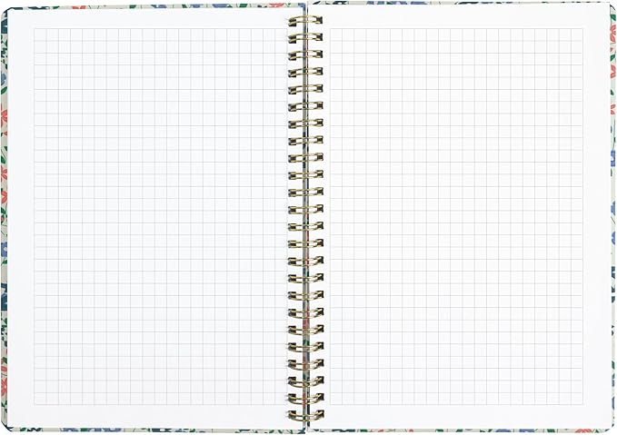 Letts of London® Spring Valley Academic Weekly/Monthly Planner, 18 Months, July 2025 to December 2026, Week-to-View, Wiro Binding, Multilingual, A5 Size, 8.25" x 5.875", Mint (C031799-26)