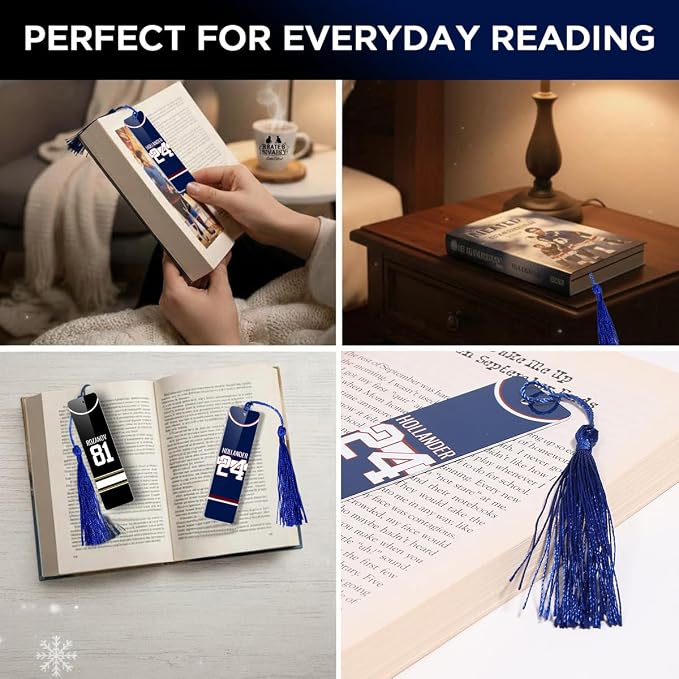 AICase for Heated Rivalry Inspired Bookmark Merch Stuff, Ilya Rozanov 81 Shane Hollander 24 Metal Bookmarks Gifts Accessories Merchandise for Fans Women Men Easter Birthday Book Lovers