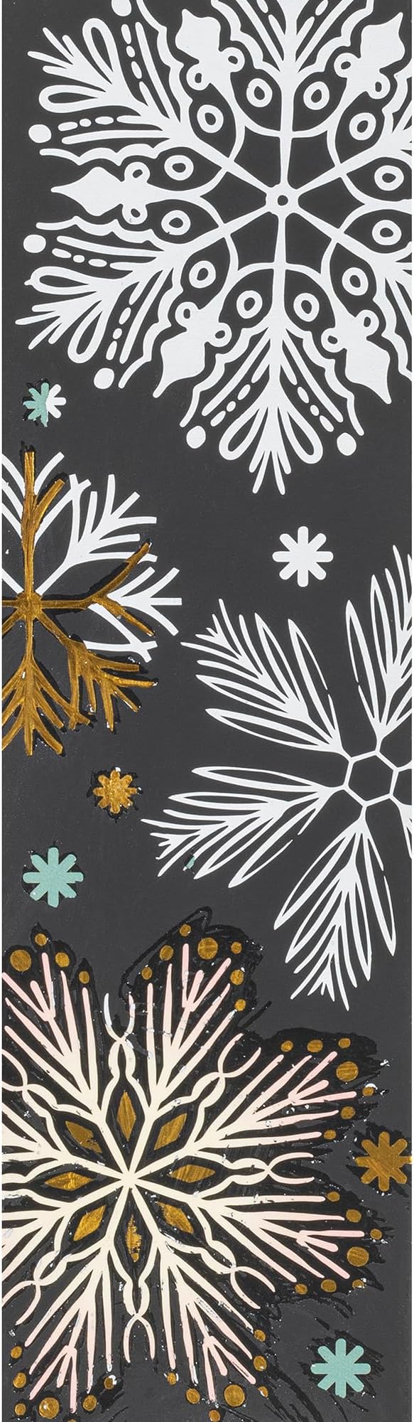 Brea Reese Scratch Art Bookmarks Kit - Snowflakes, 10 Holiday Designs, Dual-Tip Stylus, Metallic Winter DIY Toy Craft Set, Handmade Gift Idea for Adults