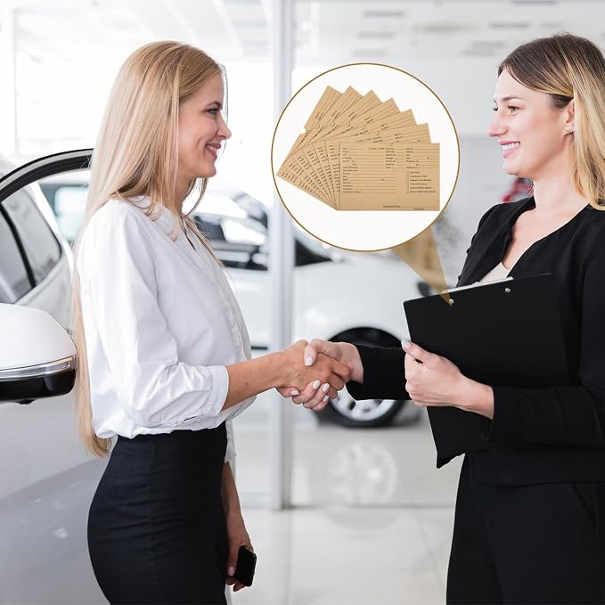 120 Pcs Project Folders - Heavy Duty Paper File Jackets for Automotive Documentation, Essential Dealership Supplies & Organization (9x12 Inch)