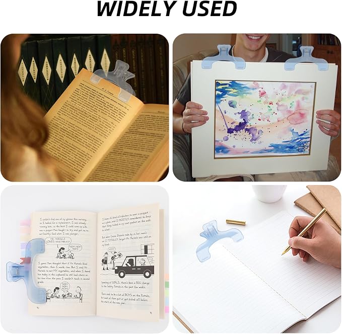 3 Pcs Book Clips,3 Colors Strong Page Holders for Reading,Portable Book Openers,Practical Book Page Markers for Teachers,Students,Office,and Home