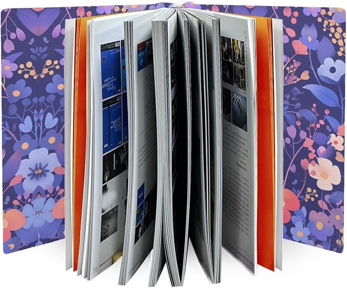 Dreaweet Watercolor Floral Print Book Cover Book Sleeve for Paperback Book Protector Case Stretchable Hardcover Covers Sleeve for Book Lovers,Washable