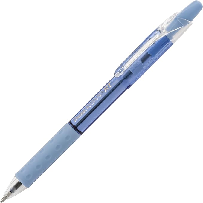 Pentel RSVP RT Pastel Barrel, Retractable Ballpoint Pen, (1.0mm) Med, Assorted Ink (6-Pk)
