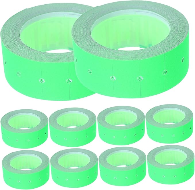 5000pcs Price Tag Paper Labels for Tag Machines with Smooth Output Clear Printing Fast Drying Ink Easy Stick Price Markers for Retail and Office Use