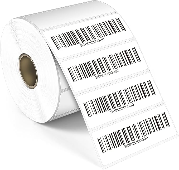L LIKED 3" x 1" Blank Removable Labels with No Residue, Water and Oil Resistant, Use for Both Home and Office (1 Roll, 1400 Labels)