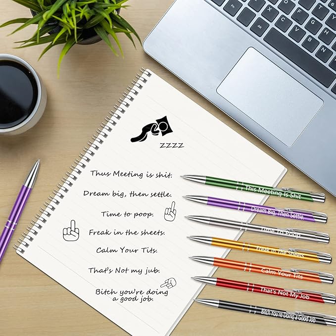 Auch 30 Pack Employee Appreciation Gifts Bulk with Funny Animal Pens & Thank You Cards (Red)