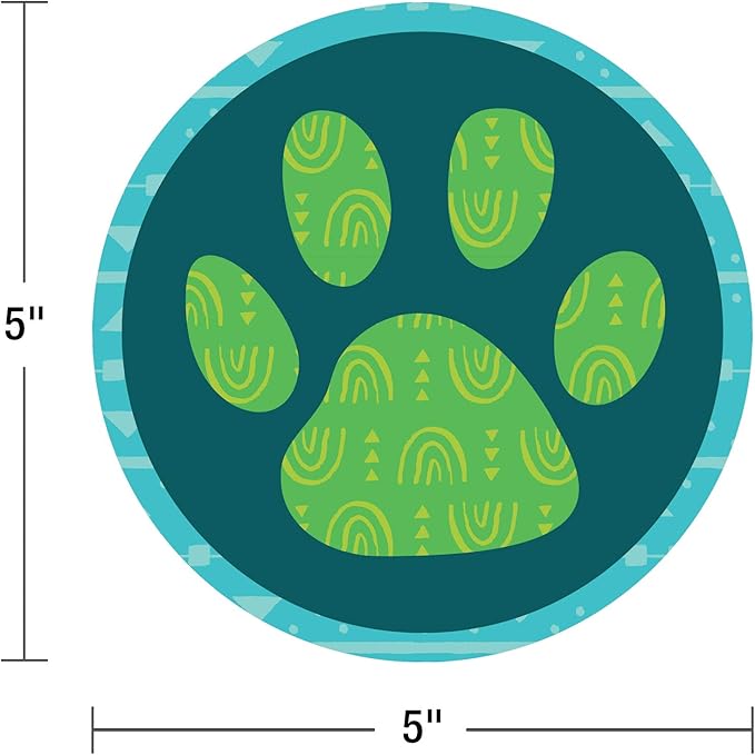Carson Dellosa One World 10 Social Distancing Floor Decals, Paw Print Stickers for Kids Following Footsteps, Directions, School Supplies, and More, Classroom Must Haves